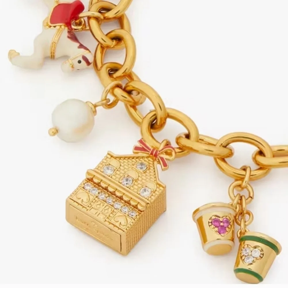 💛🔹️Kate Spade 🔹️Winter Wonderland Charm Bracelet - Picture 4 of 6
